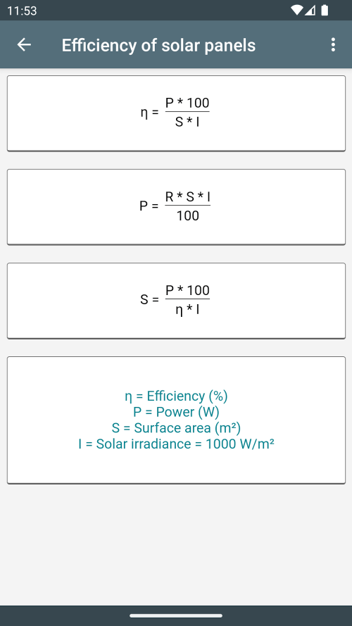 PV Calculations