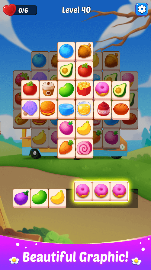 Tiles Match 3D – Happy Trips