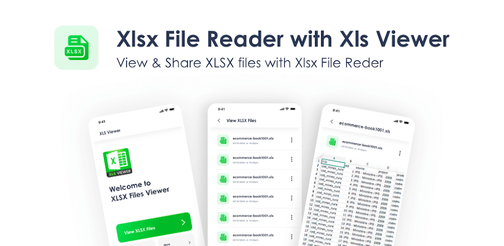 Xlsx File Reader & Xls Viewer
