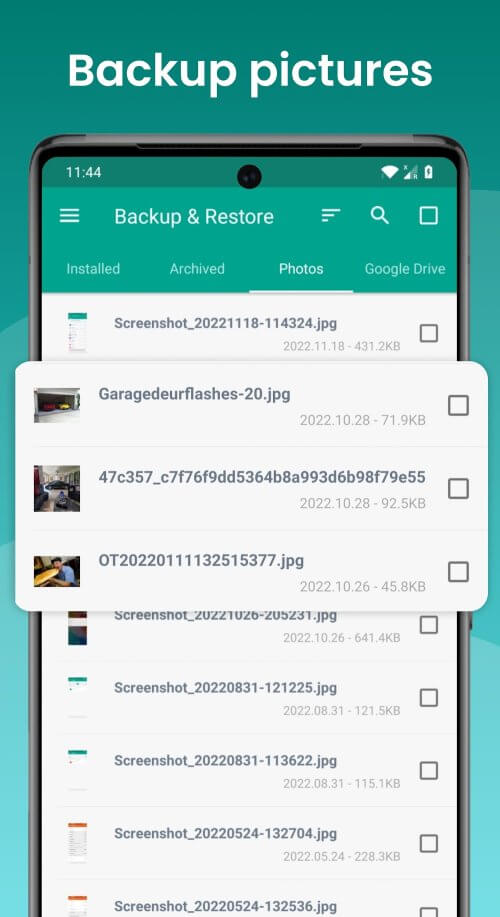 Backup and Restore – APP & SMS
