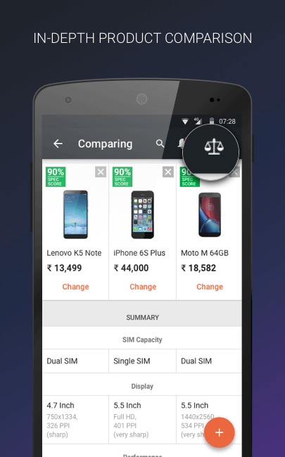 Mobile Price Comparison App