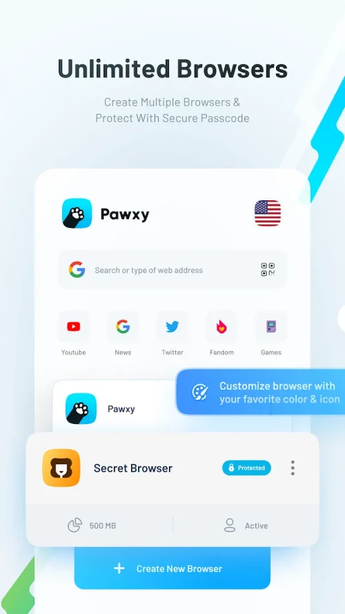 Pawxy – Fast VPN & Web Browser