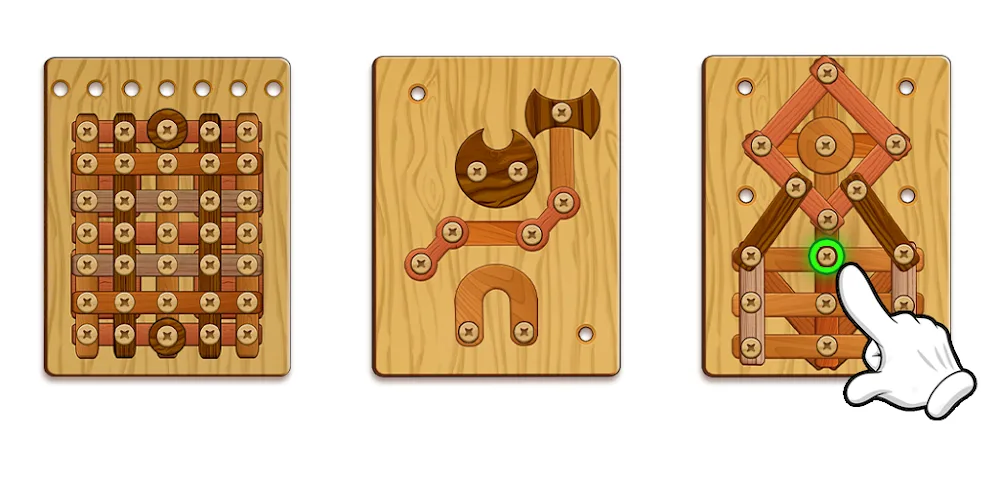
Wood Nuts & Bolts Puzzle v5.9 MOD APK (Unlimited Money)
