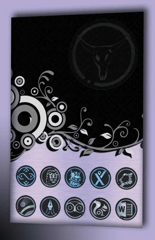 Azulox Icon Pack – Dark mode