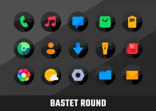 Bastet – Icon Pack (Round)