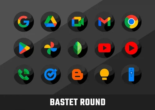 Bastet – Icon Pack (Round)