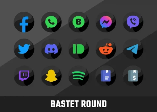 Bastet – Icon Pack (Round)