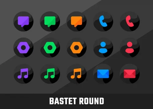 Bastet – Icon Pack (Round)