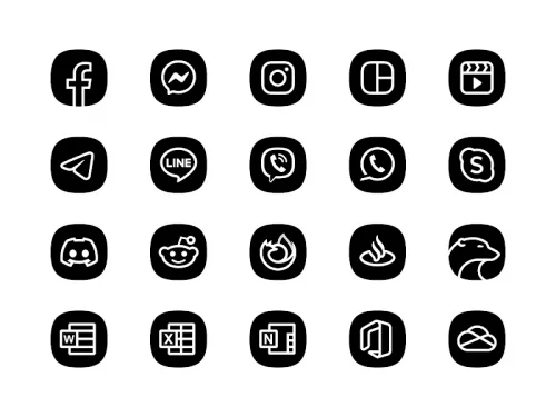 Blaux Black – Icon Pack