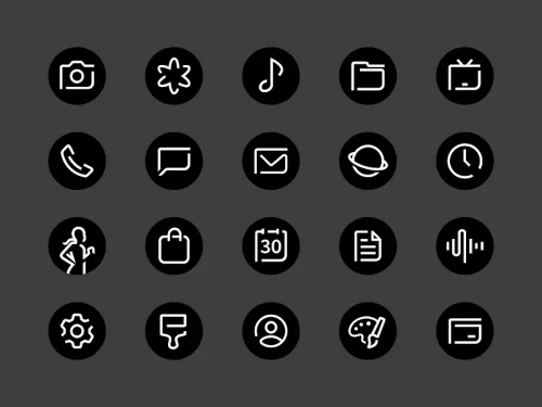 Blaux – Icon Pack (Round)