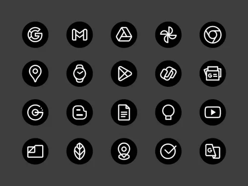 Blaux – Icon Pack (Round)