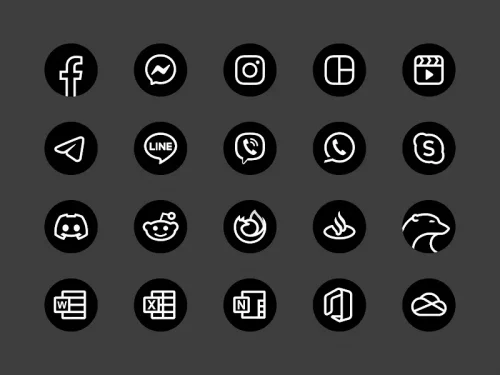 Blaux – Icon Pack (Round)