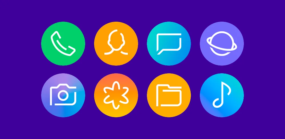 Delux – Icon pack (Round)