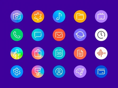 Delux – Icon pack (Round)