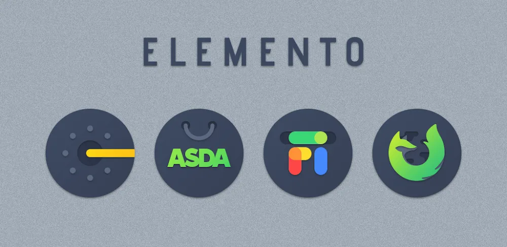 Elemento dark Icon Pack