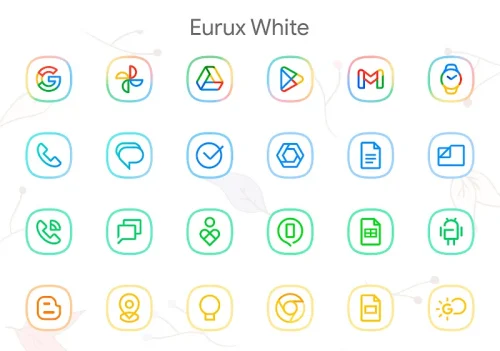 Eurux White – Icon Pack