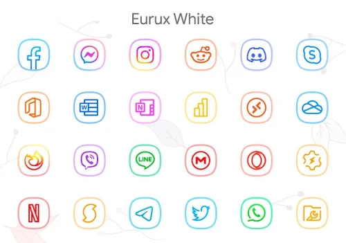 Eurux White – Icon Pack