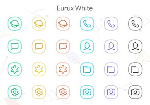 Eurux White – Icon Pack