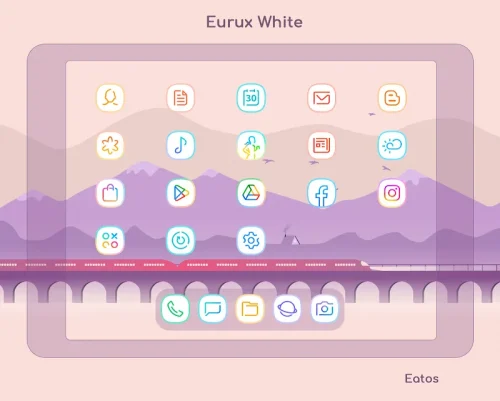 Eurux White – Icon Pack