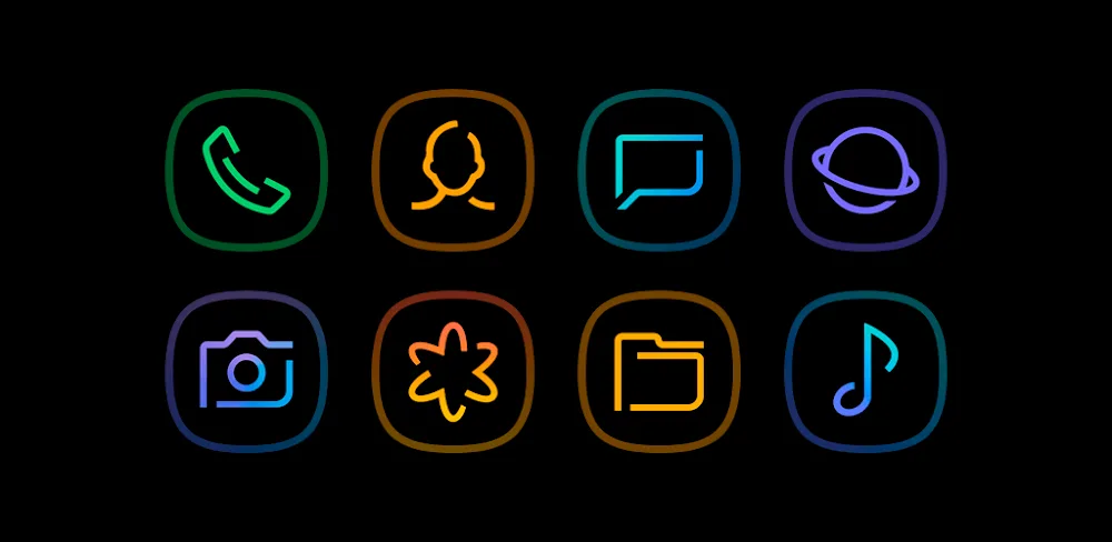 Horux Black – Icon Pack
