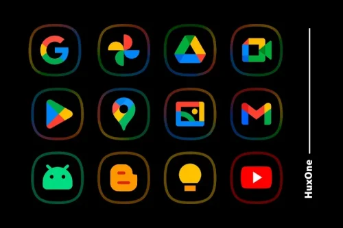 HuxOne Dark – Icon Pack