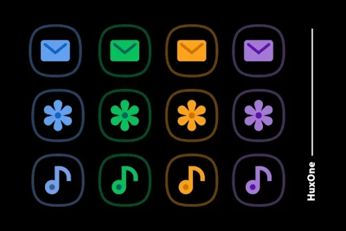 HuxOne Dark – Icon Pack
