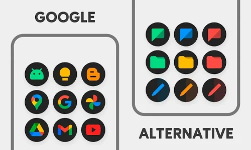 MiDark – Icon Pack (Round)