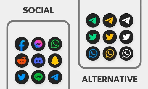 MiDark – Icon Pack (Round)