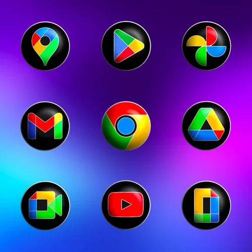 Pixly Fluo 3D – Icon Pack