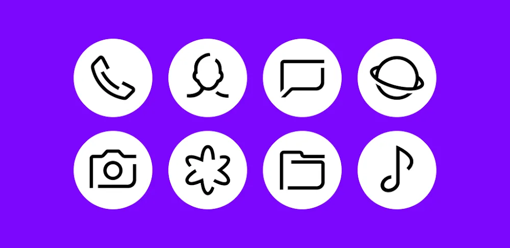 Whiux – Icon Pack (Round)