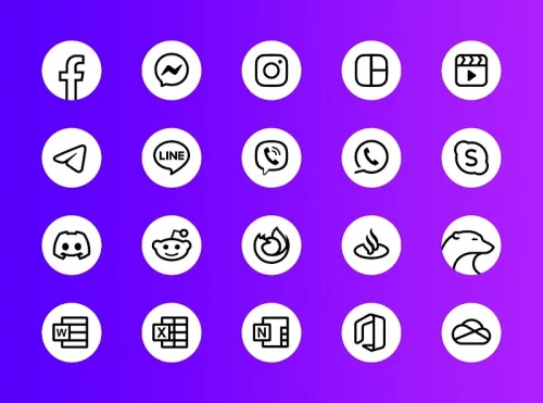 Whiux – Icon Pack (Round)