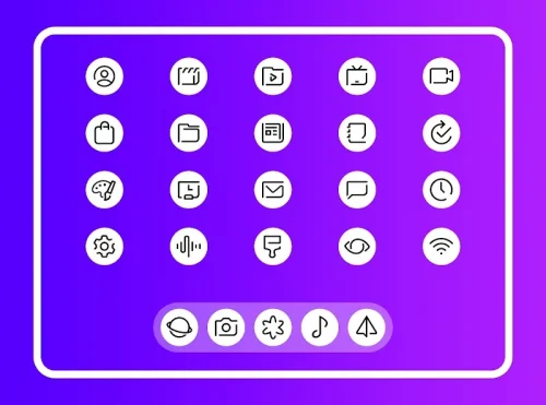 Whiux – Icon Pack (Round)