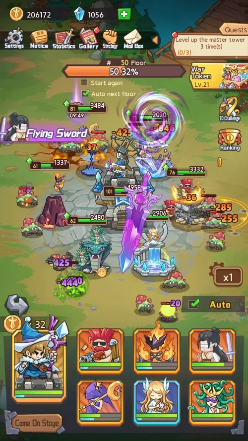 Magic Tower Rush: Idle TD