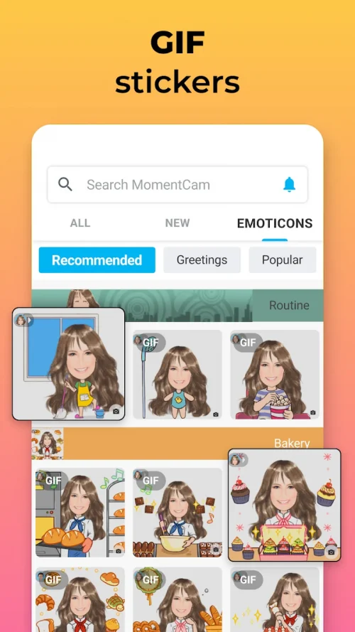 MomentCam Cartoons & Stickers