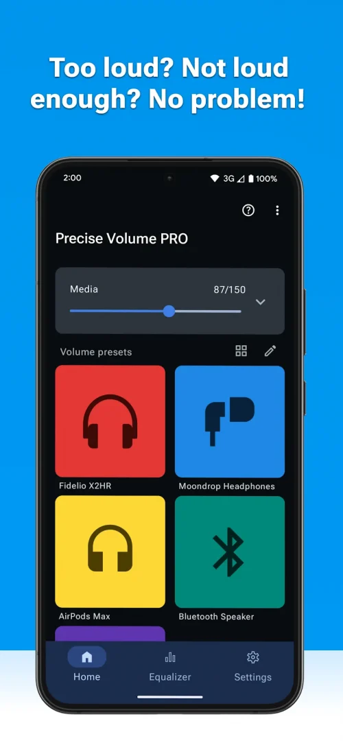 Precise Volume 2.0 – Equalizer