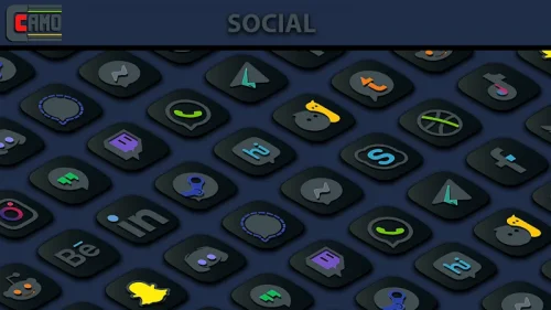 Camo Dark Icon Pack