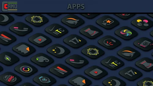 Camo Dark Icon Pack