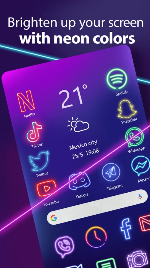 Neon Icon Designer App