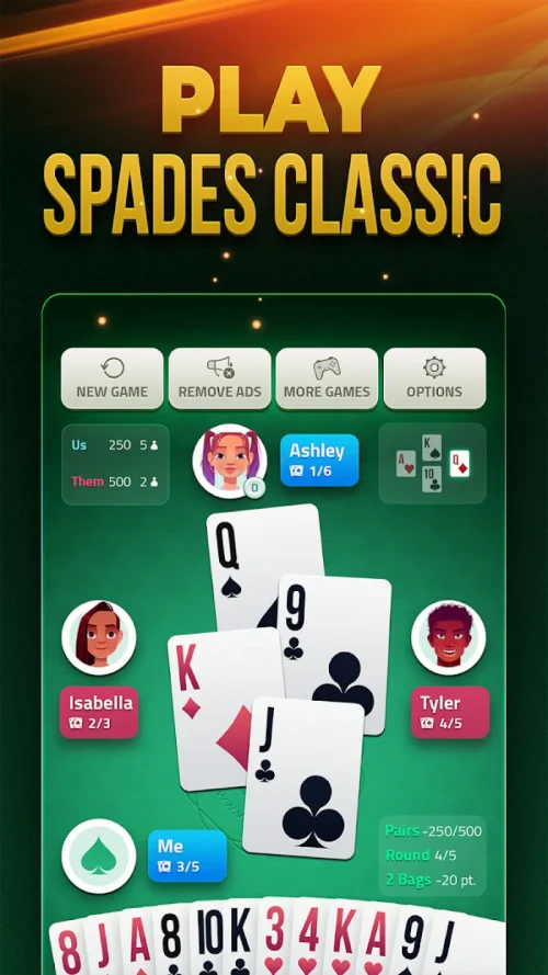 Spades Offline – Card Game