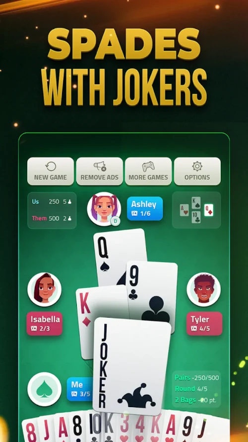 Spades Offline – Card Game