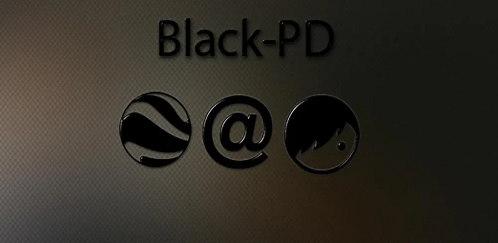 Black-PD Icon Pack