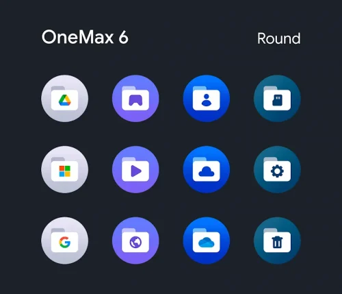 OneMax 6 – Icon Pack (Round)