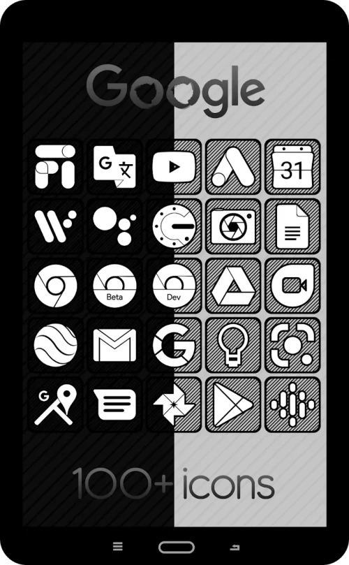 Raya Black Icon Pack