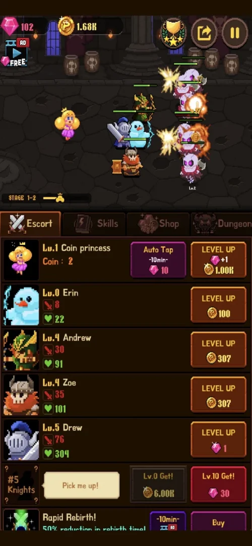 Coin Princess : Tap Retro RPG