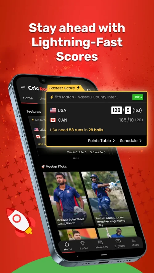 CricRocket: Live Cricket Score