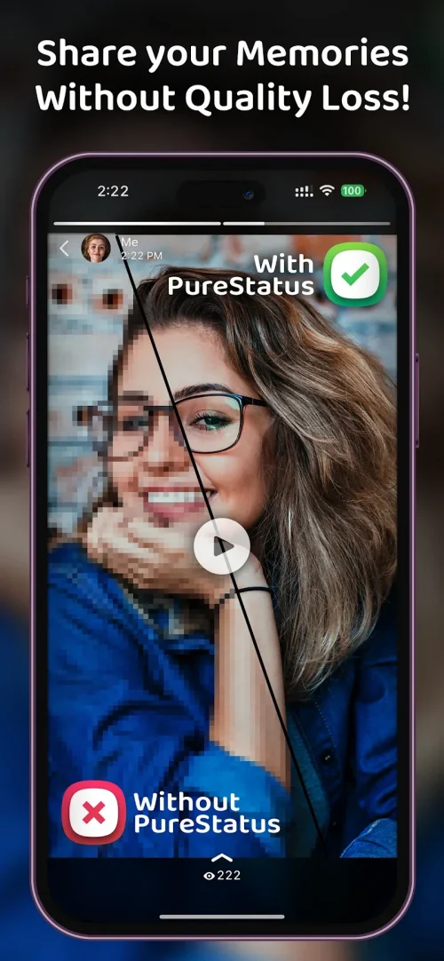 PureStatus: ByeBye Blur Status