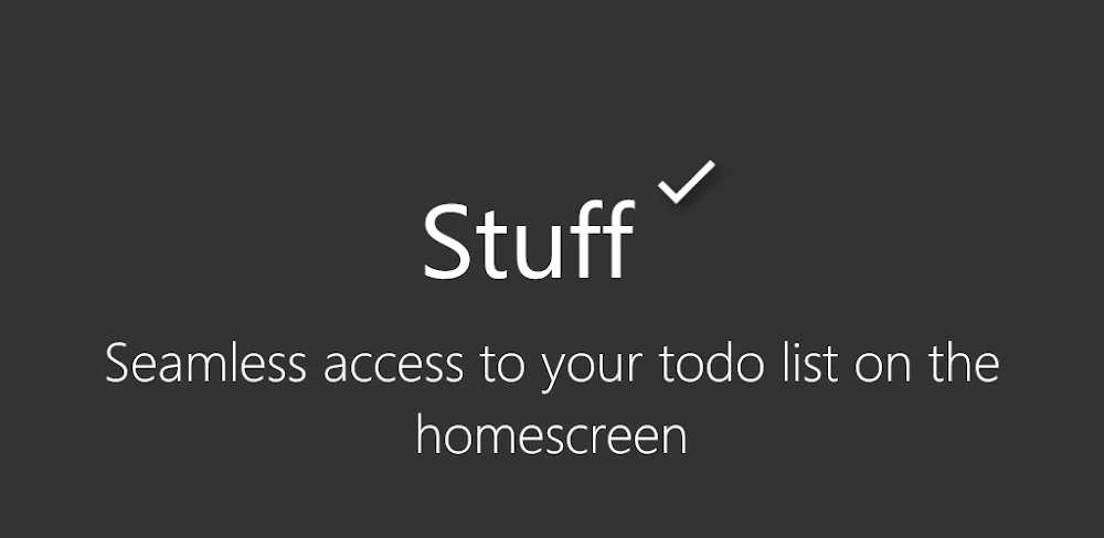 Stuff – To Do List Widget