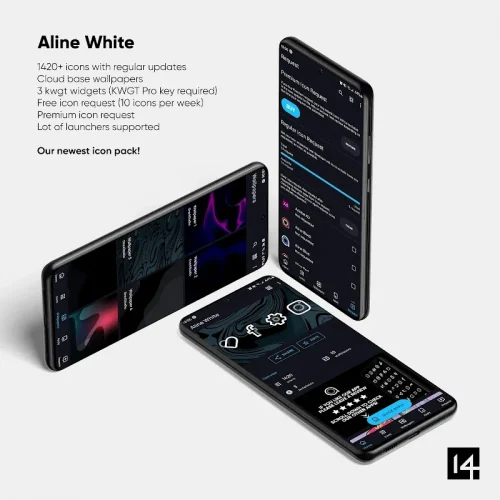 Aline White: linear icon pack