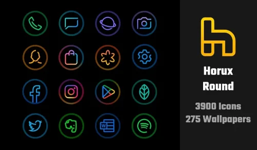 Horux – Icon Pack (Round)