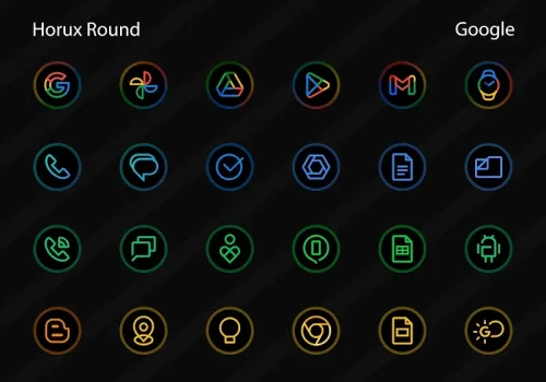 Horux – Icon Pack (Round)